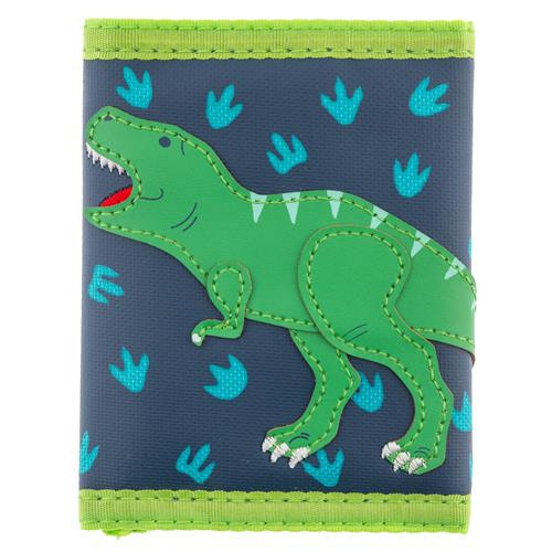 Billetera de dinosaurio color verde