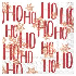 Serviletas de papel 5"x5"  "ho ho ho" 20 uni