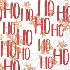 Servilletas 6.5x6.5"  "ho ho ho" 20uni