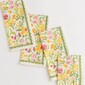 Set de 4 servilletas de flores amarillas 20 x 20"