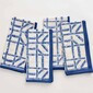 Set de 4 servilletas de Bamboo azul 20 x 20"