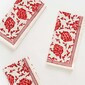 Set de 4 Servilletas de alcachofas rojas 20 x 20"