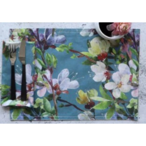 Set de 6 Individuales Magnolia Azul