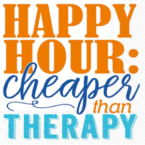 Servilleta Cktl Cheaper Than Therapy, 20 uni.