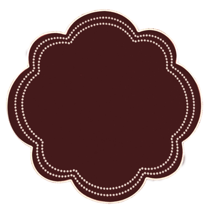 Set de 4 Individuales de Lino Burgundy
