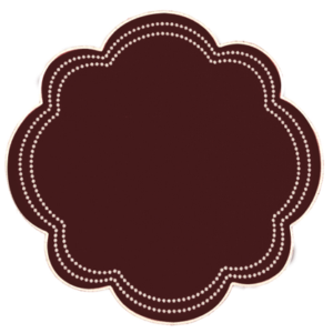 Set de 4 Individuales de Lino Burgundy