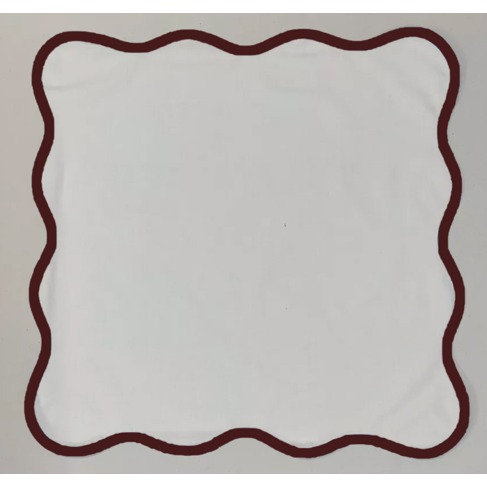 Set de 4 Servilletas de Lino Burgundy