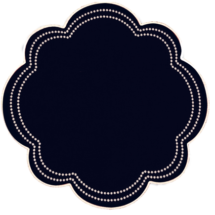 Set de 4 Individuales de Lino Navy Blue