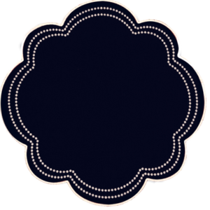 Set de 4 Individuales de Lino Navy Blue