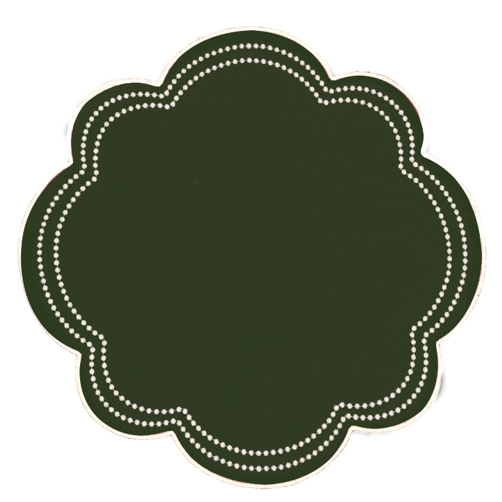 Set de 4 Individuales de Lino Olive Green