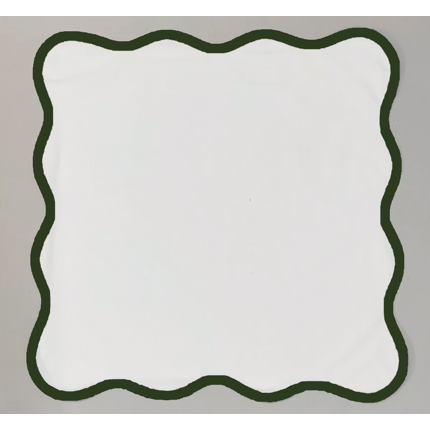 Set de 4 Servilletas de Lino Olive Green