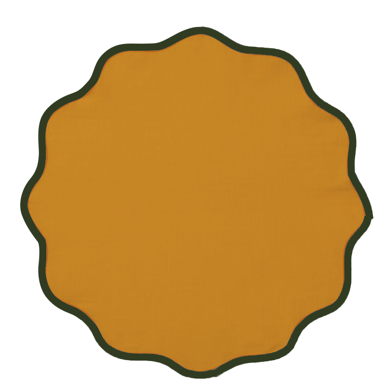 Set de 4 Individuales de Lino Amarillo