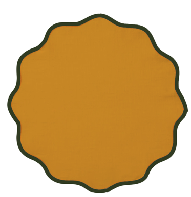 Set de 4 Individuales de Lino Amarillo