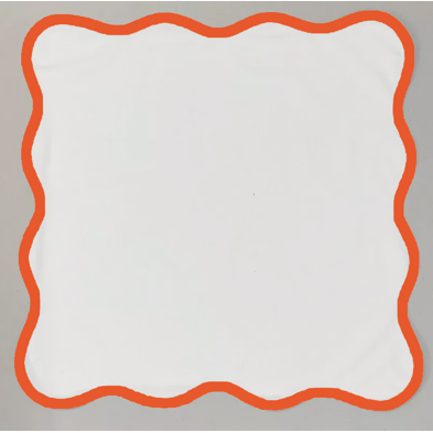 Set de 4 Servilleta de Lino Tangerine