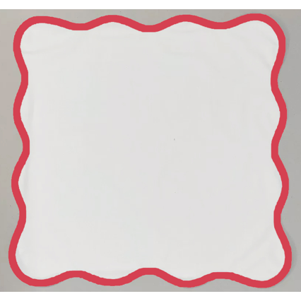 Set de 4 Servilleta de Lino Coral