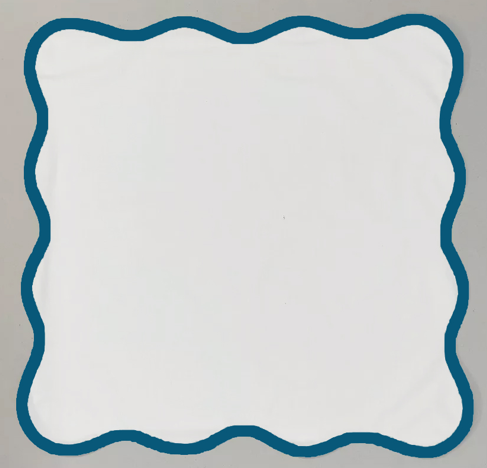 Set de 4 Servilleta de Lino Turquesa