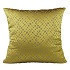 Cojin decorativo de 35x55 en tela color oro con hilos color plata