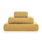 Toalla de bano chevron color curry 50×100