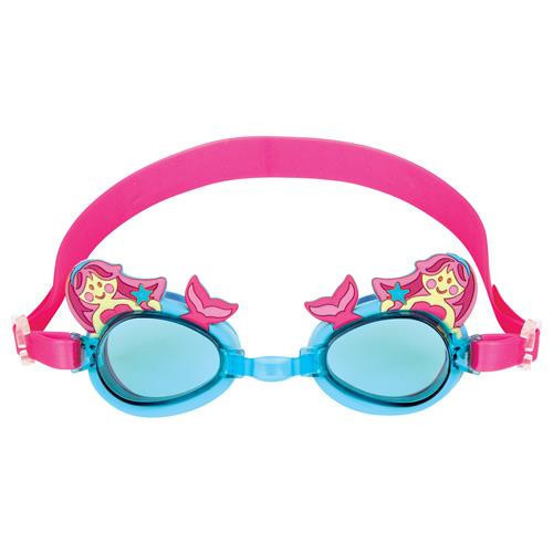 Lentes de agua con diseño de sirena en rosa y aqua