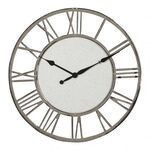 Reloj de pared en aluminio numeros romanos 24"