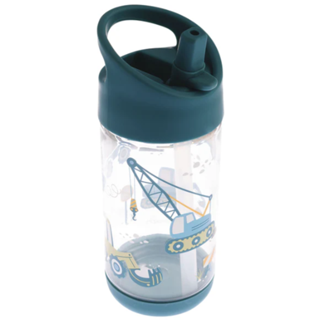 Botella con tapa construccion