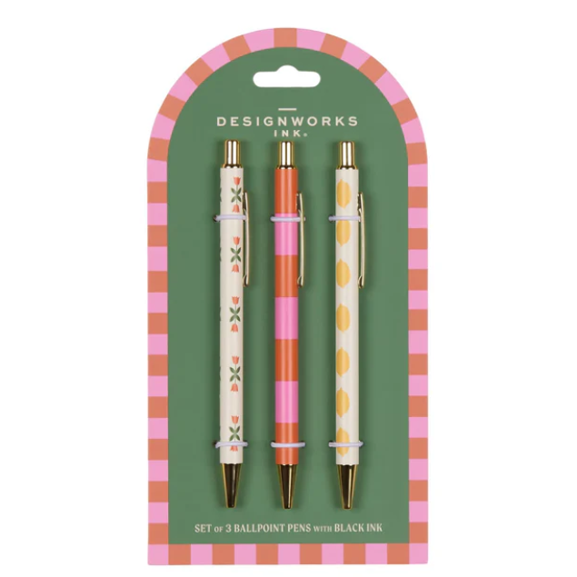 Set de 3 Lapiceros – Flowers & Lemon