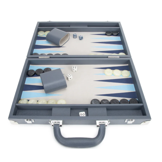 Juego de Backgammon Rowan, Gris