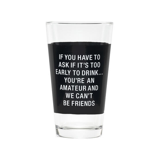 Vaso color negro you're an amateur