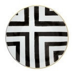 Plato llano colección de porcelana sol y sombra