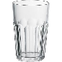 Vaso plastico para agua translucido con textura en la parte de abajo