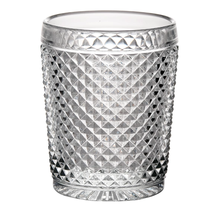 Set de 4 Vasos Cortos Transparentes, Bicos
