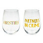 Vaso vino besties/ partners in crime