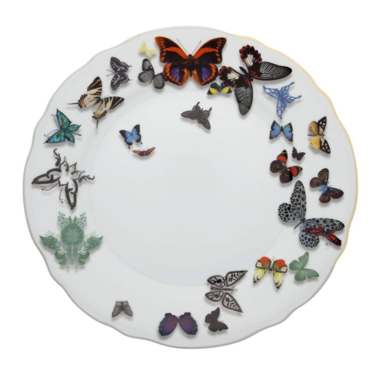 Plato hondo porcelana butterfly parade