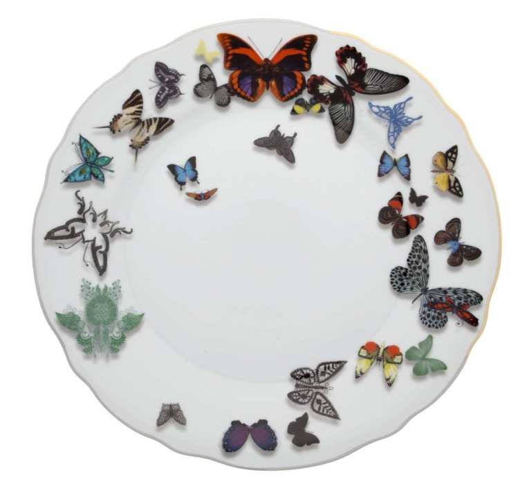 Plato hondo porcelana butterfly parade