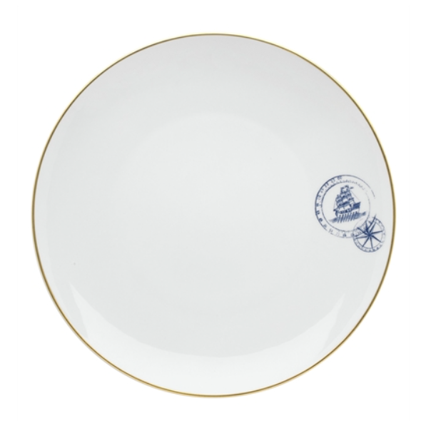 Plato grande de porcelana vajilla  transatlantica
