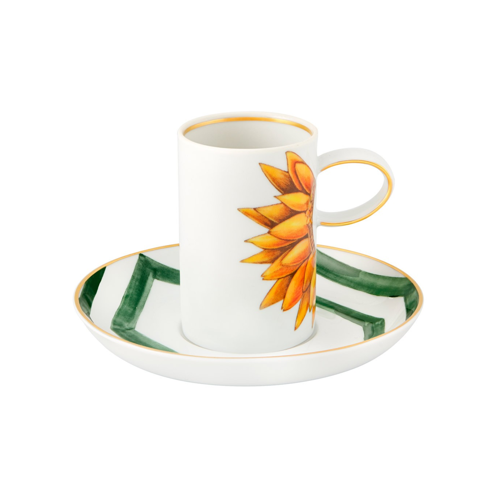 Taza de Café con Platillo de Porcelana, Amazonia