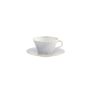 Taza para café con platillo de porcelana constellation