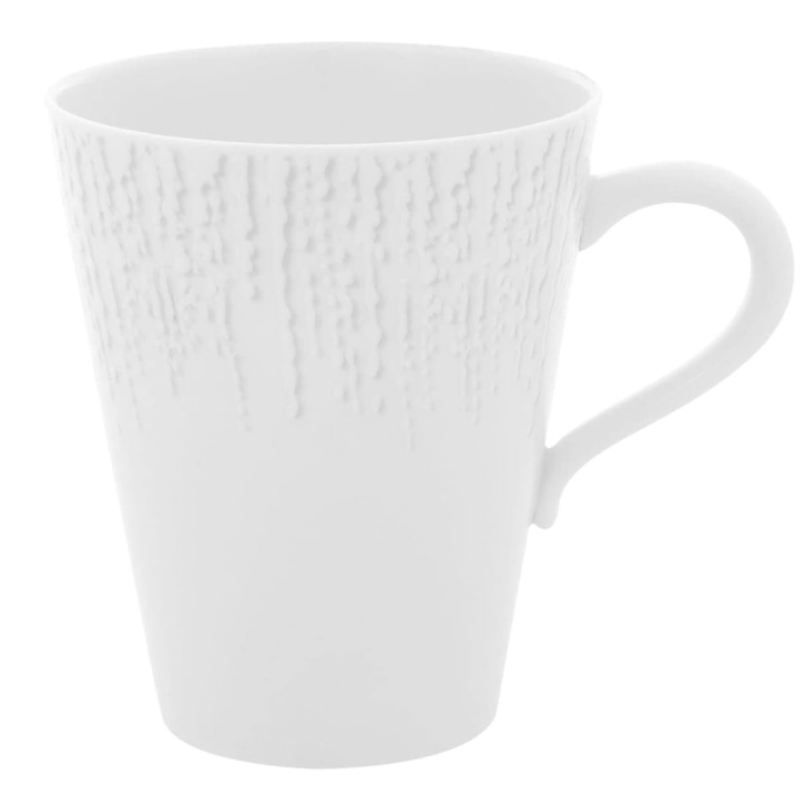 Taza mug blanca de porcelana mar