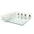 Tablero De Vidrio Con 9 Shots de «X y 0»
