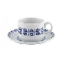Set de 2 tazas de te con platillo de porcelana colección azure lux
