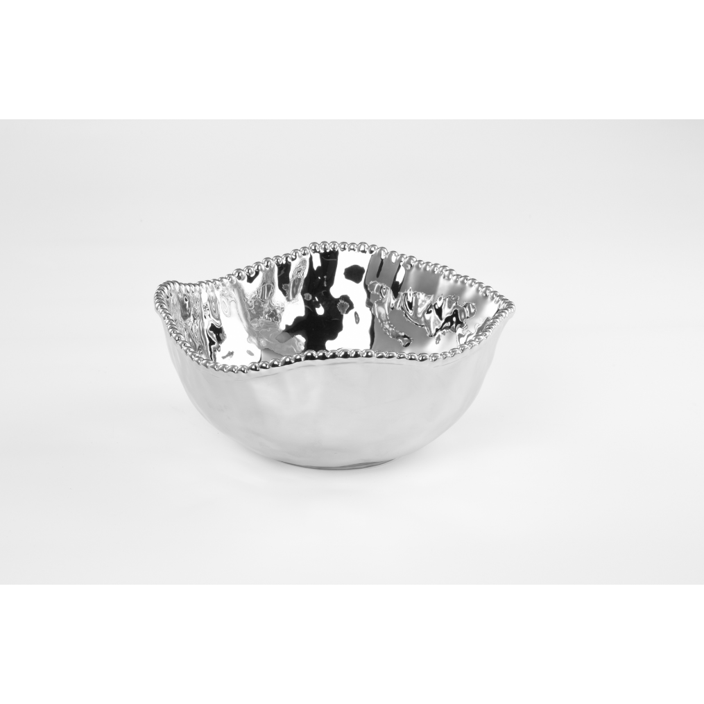 Bowl Grande para Ensalada Plateado