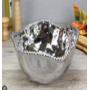 Bowl grande para ensalada color plateado de porcelana  10.5″ x 10″ x 4.5″