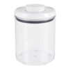 Recipiente  redondo con tapadera blanca 1.4 l