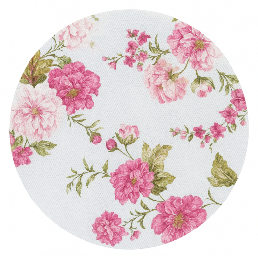 Plato base  con forro floral