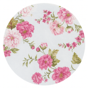 Plato base  con forro floral