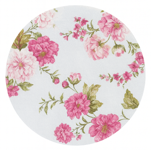 Plato base con forro floral