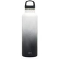 botella de agua ascent de acero inoxidable tapa de agarrar color blanco degradado en negro 20 oz