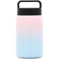 contenedor de comida de acero inoxidable rosa en degradado en celeste 24 oz