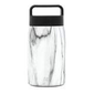 contenedor de comida de acero inoxidable blanco marmol 24 oz