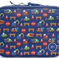 bolsa de almuerzo con diseno de carros azul 7 litros
